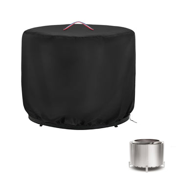 Round Fire Pit Cover 600D 28in Firepit Cover for OutVue Fire Pit