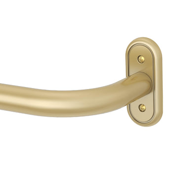 Curtain Rod 36-152 Inch, Gold Heavy Duty Curtain Rods for Windows