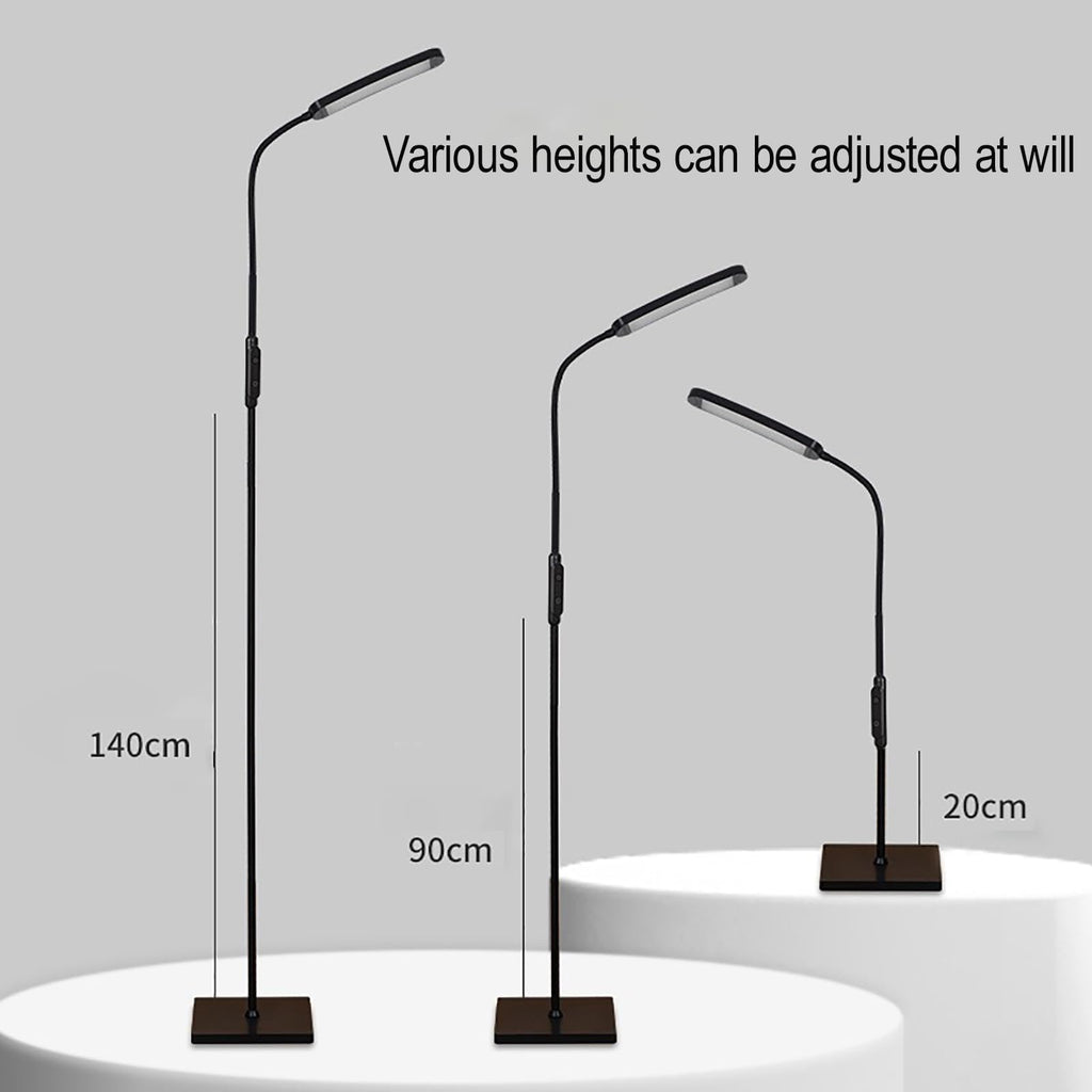 LED Floor Lamp, Modern Standing LED Light, Adjustable Tall Floor Lamp Office Reading, Minimalist Standing Lamp with