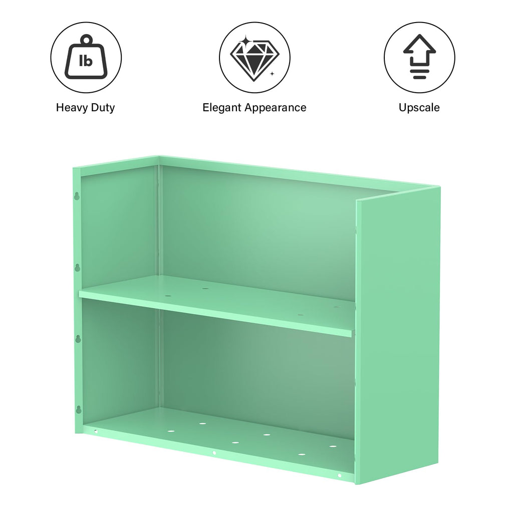 Metal Planter Box with Removable Insert Shelf 32x12x24Inch, Green