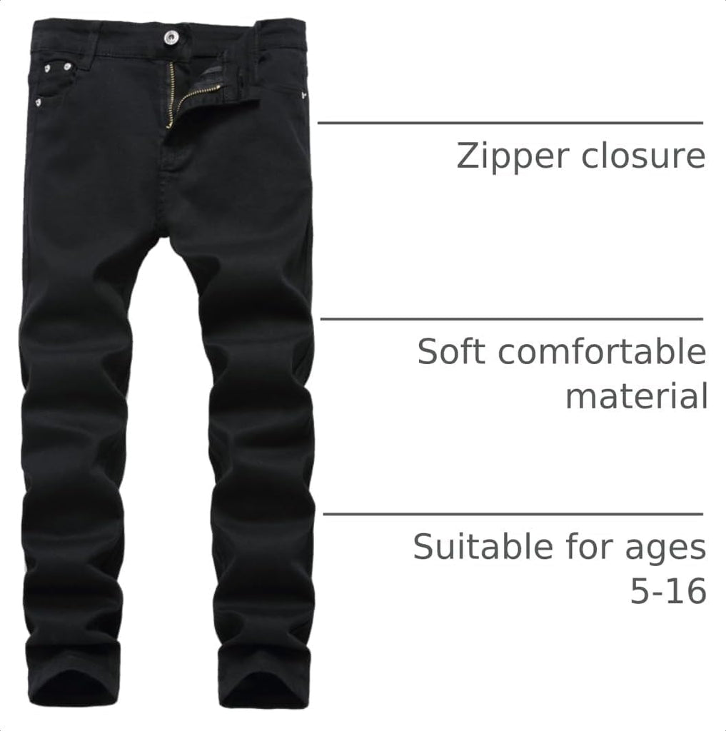 Boy's Skinny Fit Stretch Fashion Jeans Pants