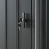 2-in-1 Outdoor Storage Shed, 7' x7' Galvanized Steel Metal S - Image 5