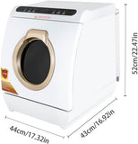 3-in-1 Function Countertop Dishwasher, 900W Portable Mini Dishwasher with 5 Cleaning Modes, 17 Spray Nozzles