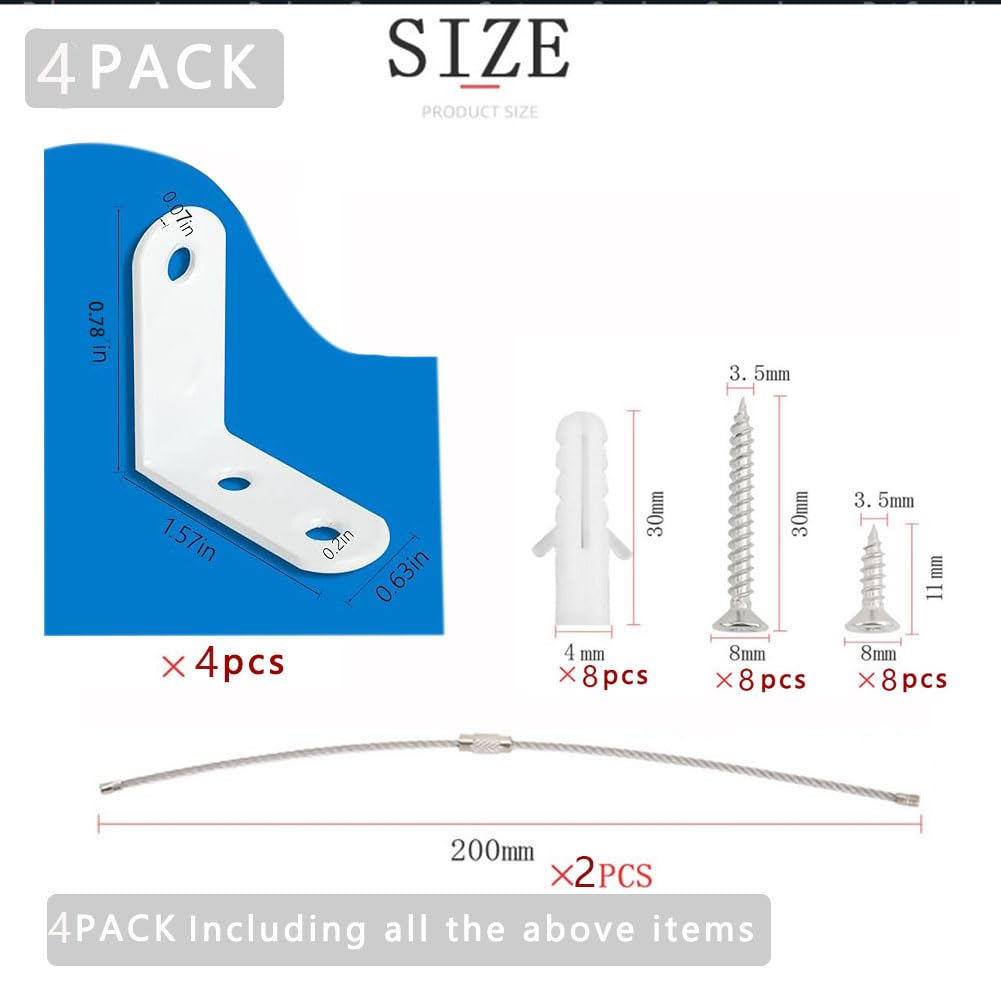 Dresser Anchors to Wall | Anti Tip Furniture Wall Anchor Kit for Baby Proofing 2 Installation Methods Safety Straps