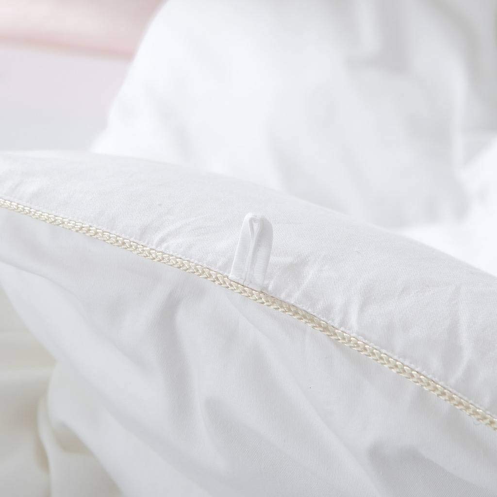 Luxurious Full/Queen Size Goose Down Alternative Comforter 100% Egyptian Cotton - 50Oz - Solid White