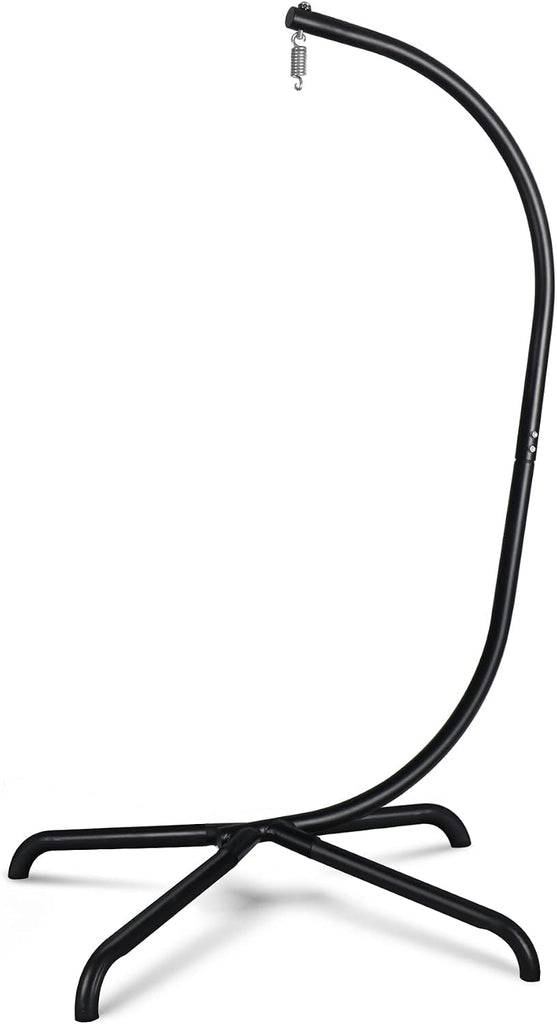Hanging Egg Chair Stand,Strong Iron Hammock Chairs Frame with Spring Hook Stable Base,Heavy Duty Swing Chair Stands