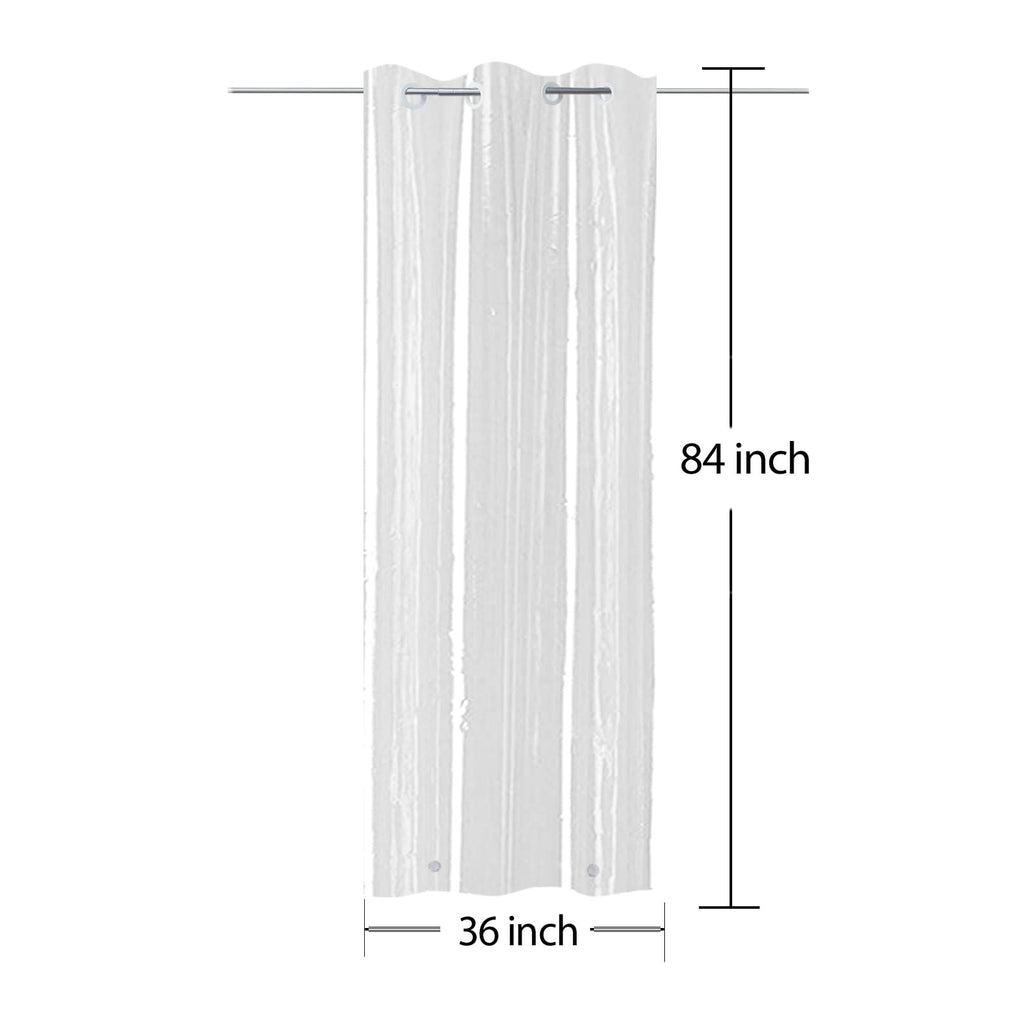 No-Hook Clear 36x84 Shower Curtain Liner Weights, for Shower Stalls
