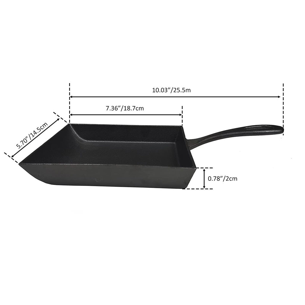 Japanese Omelette Pan Cast Iron Rectangle Egg Pan tomagoyaki pan rolled eggs pre-seasoned