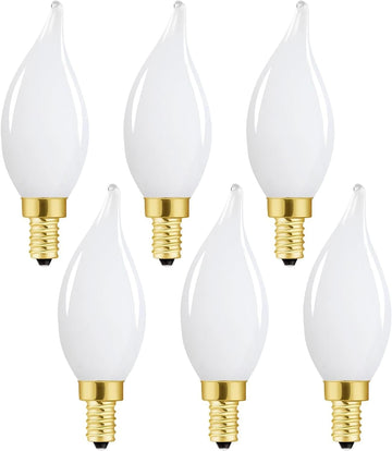 Frosted E12 Candelabra Led Bulbs 40 Watt Dimmable E12 Led Light Bulbs 4000k