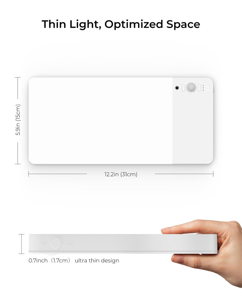 Rechargeable Motion Sensor Ceiling Light Upgraded, Battery Closet Light