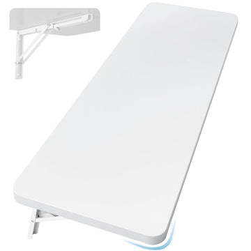 Wall Mounted Folding Table 47.2"L x 19.7"W, White