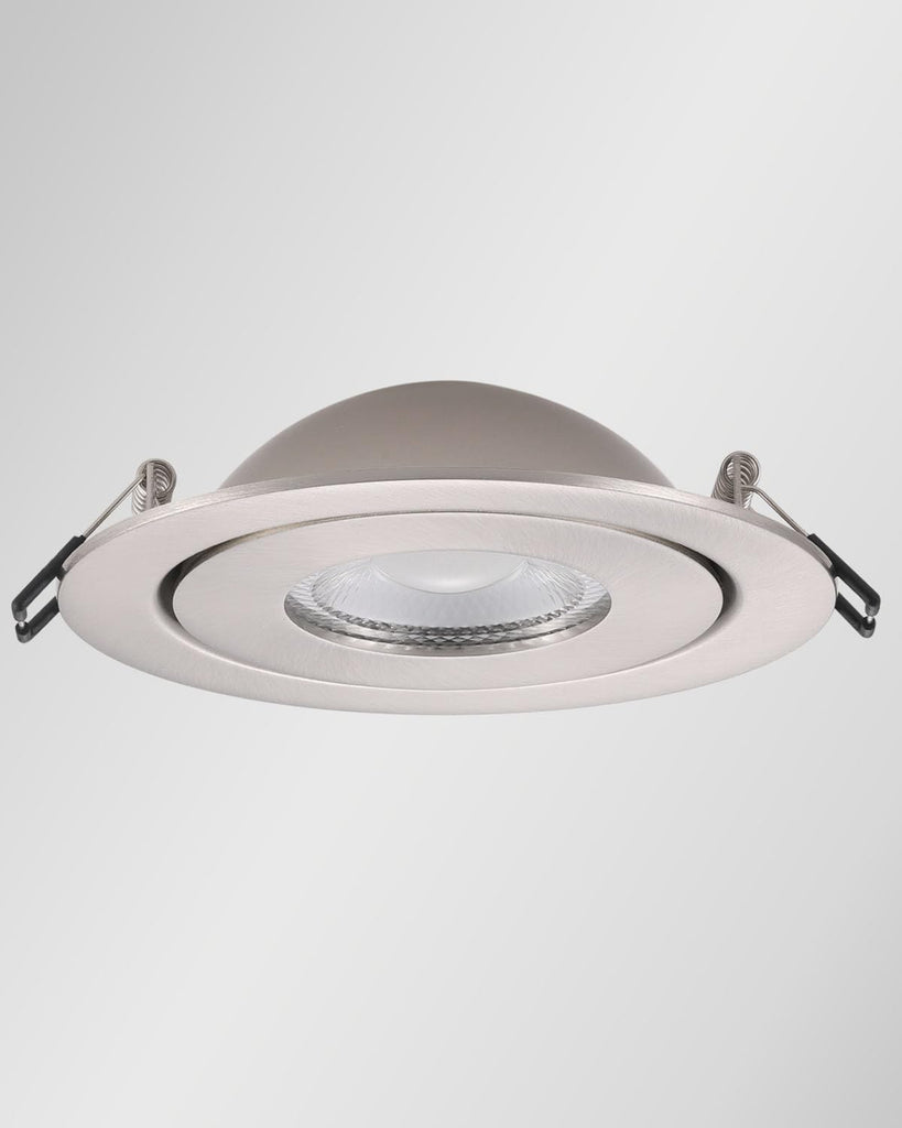 4 Inch Gimbal LED Recessed Lights 6 Pack,5CCT Eyeball Light Nickel