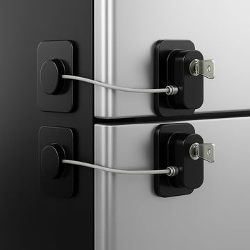 2 Pack Refrigerator Lock with Keys Child Safety Cabinet Locks
