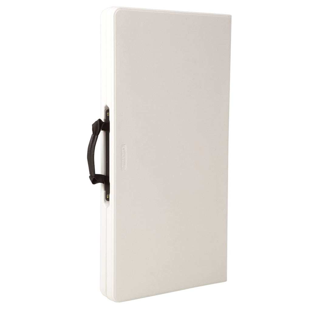 Fold in Half Square Table, 34 Inch, White