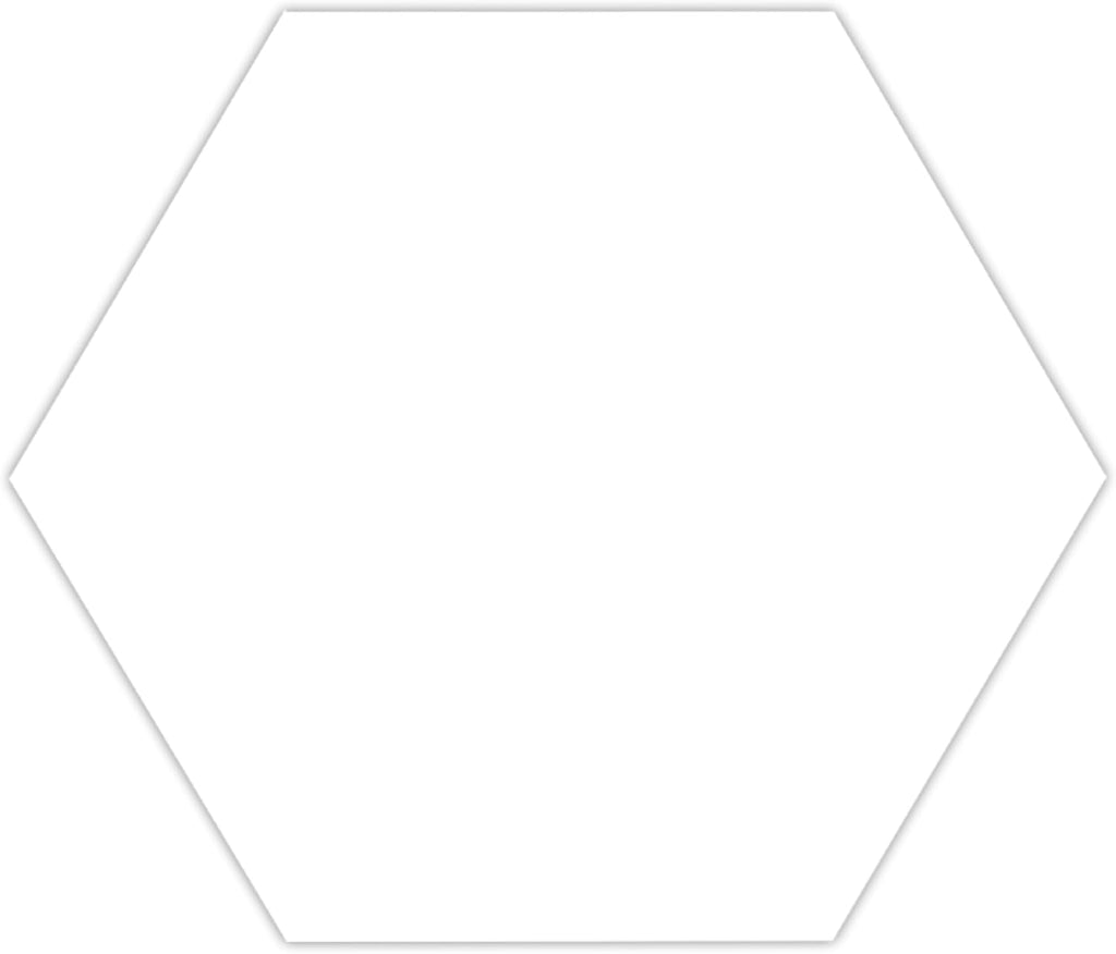 Hexley 9 in. x 10 in. Ecru Matte Porcelain Hexagon Tile Flooring