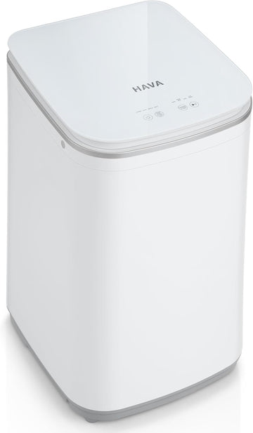 Portable Washing Machine, 0.8 Cu. Ft. Capacity Mini Washer & Spin Dryer, Fully Automatic with 8 Wash Programs, Hot