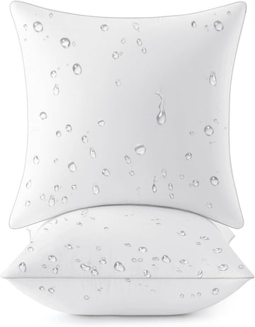 18x18 Outdoor Square Pillow Inserts Sofa Garden - Set of 2
