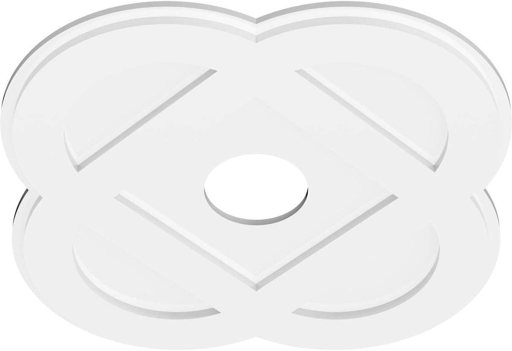Charlotte Architectural Grade PVC Contemporary Urethane Ceiling Medallions 24"OD x 5"ID x 9 1/2"C x 1"P