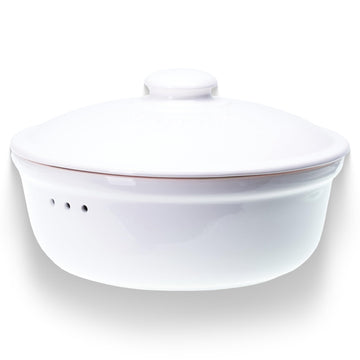 Round Ceramic | Ideal for Bread Storage, Fruits, Vegetables - Ø 11.8 Inch (30.0 cm)