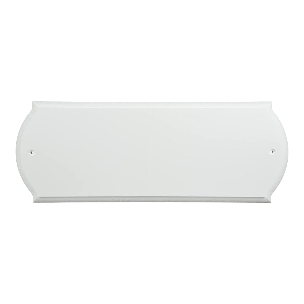 Paintable White Address Plaque for 4-Inch Numbers, 6 x 16 Inch