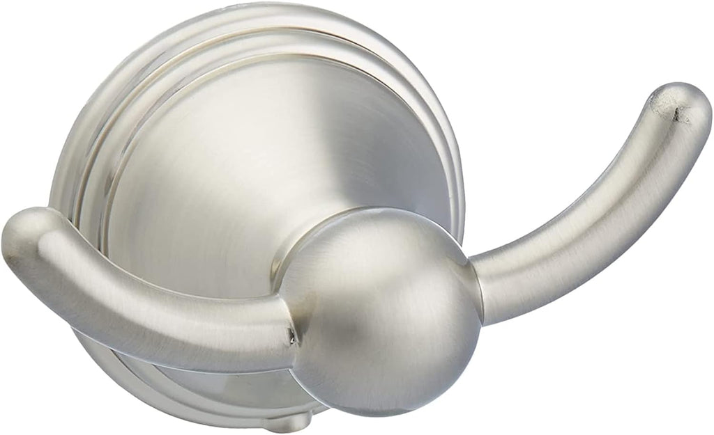5 Piece Bathroom Hardware Set, Satin Nickel, Towel Bar, Toilet Paper Holder, Towel Ring, Robe Hook, AB-BR817-SN
