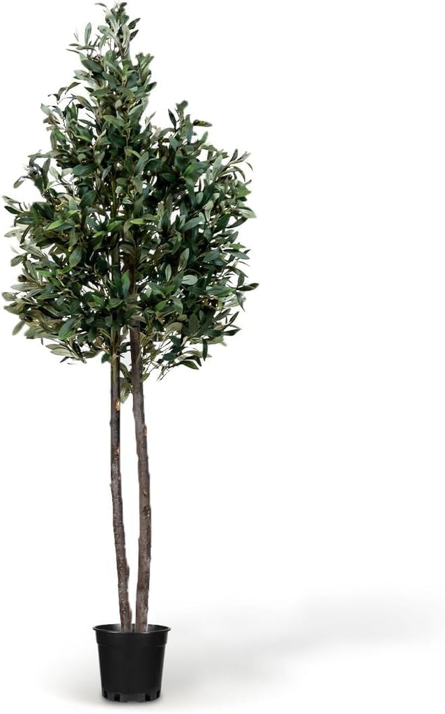 Fake Olive Tree 5 FT Lifelike Faux Plant Decor