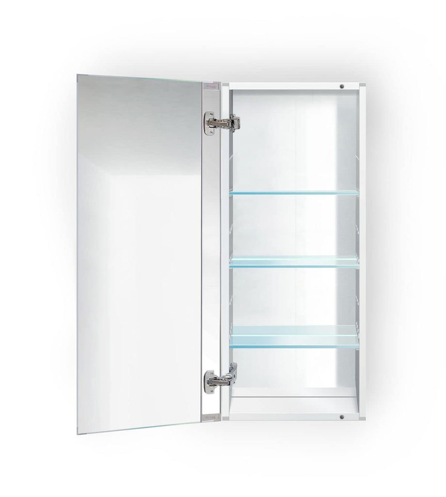 Medicine Cabinet | Recess or Surface Mount | Blum Hinge 170 Degree Soft Close|(15"x36")
