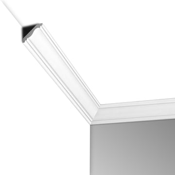 High Impact Crown Molding Trim for Ceiling, 10-Pack, 2.5" W, White