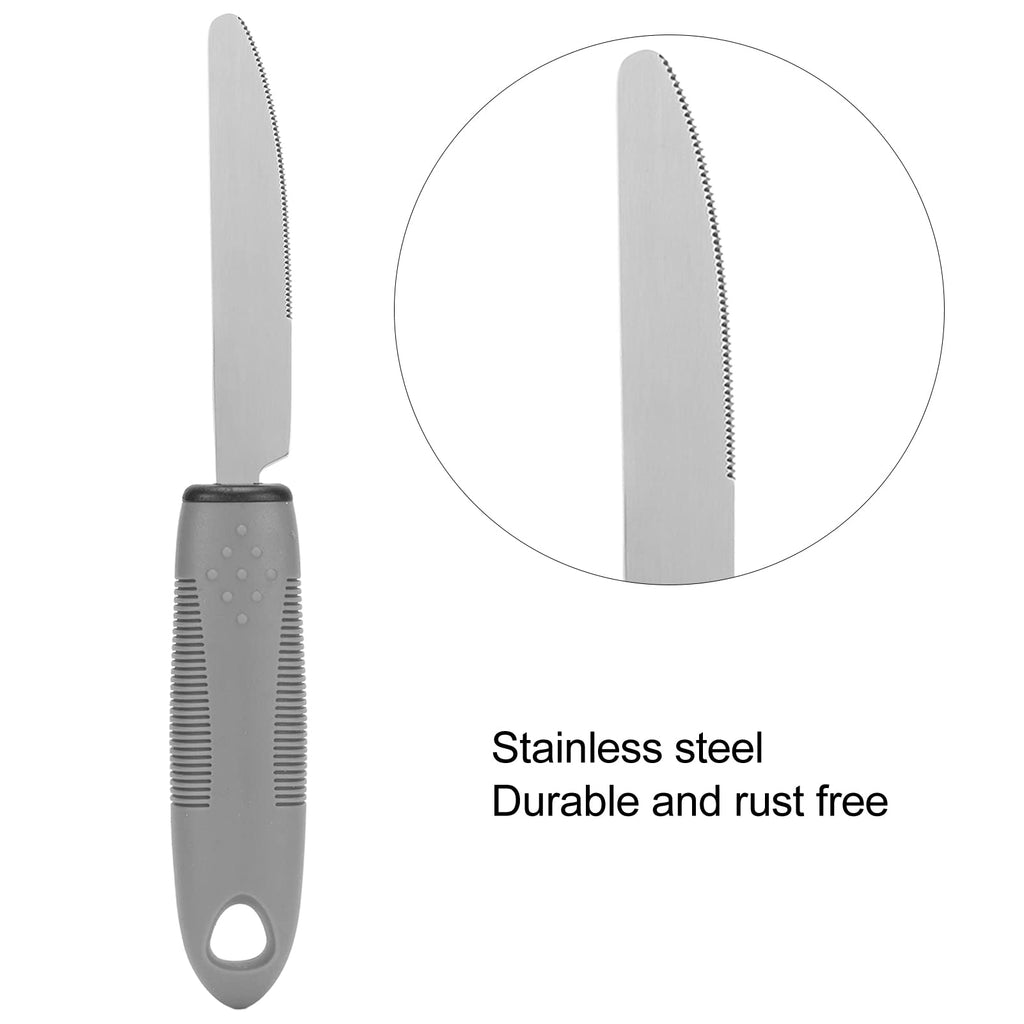 Adaptive Utensils for Hand Tremors, Arthritis and Parkinsons, Weighted Knives Fork and Spoons Stainless Steel