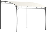 10' x 10' Outdoor Pergola Gazebo with UV-Resistant Canopy and Metal Frame, Sun Shade Shelter for Porch, Patio, Deck, Backyard, Cream White