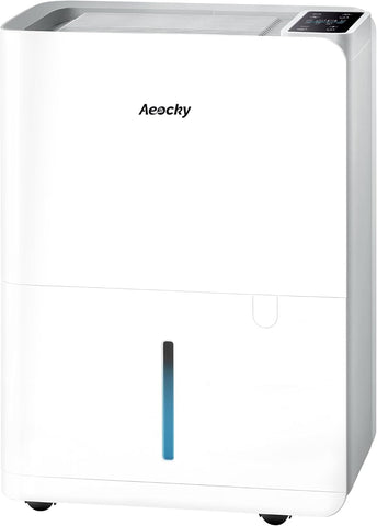 50 Pint/Day Compressor Dehumidifier, 3500Sq.Ft for Basement, Home, Bedroom, Bathroom, with Drain Hose