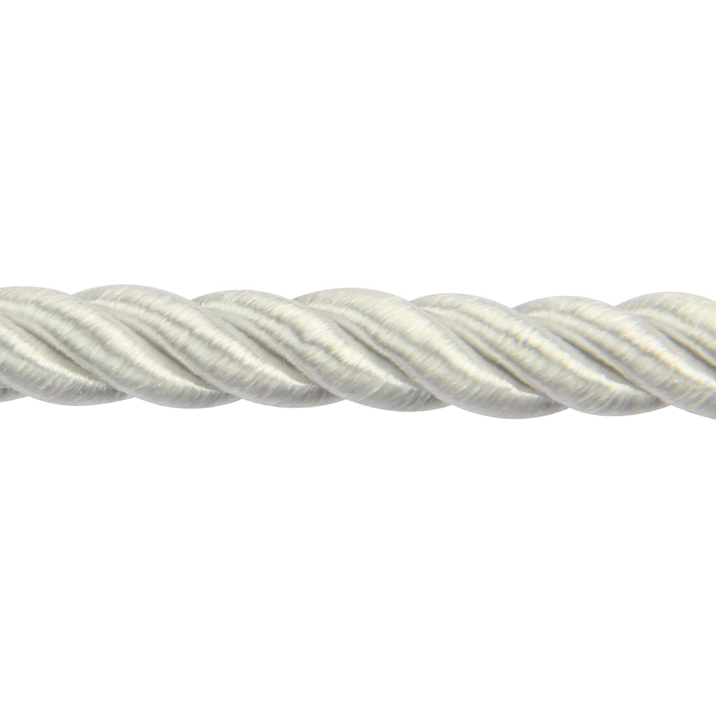 M Twisted Cord Trim Rope(White) - 10 Yards 8m