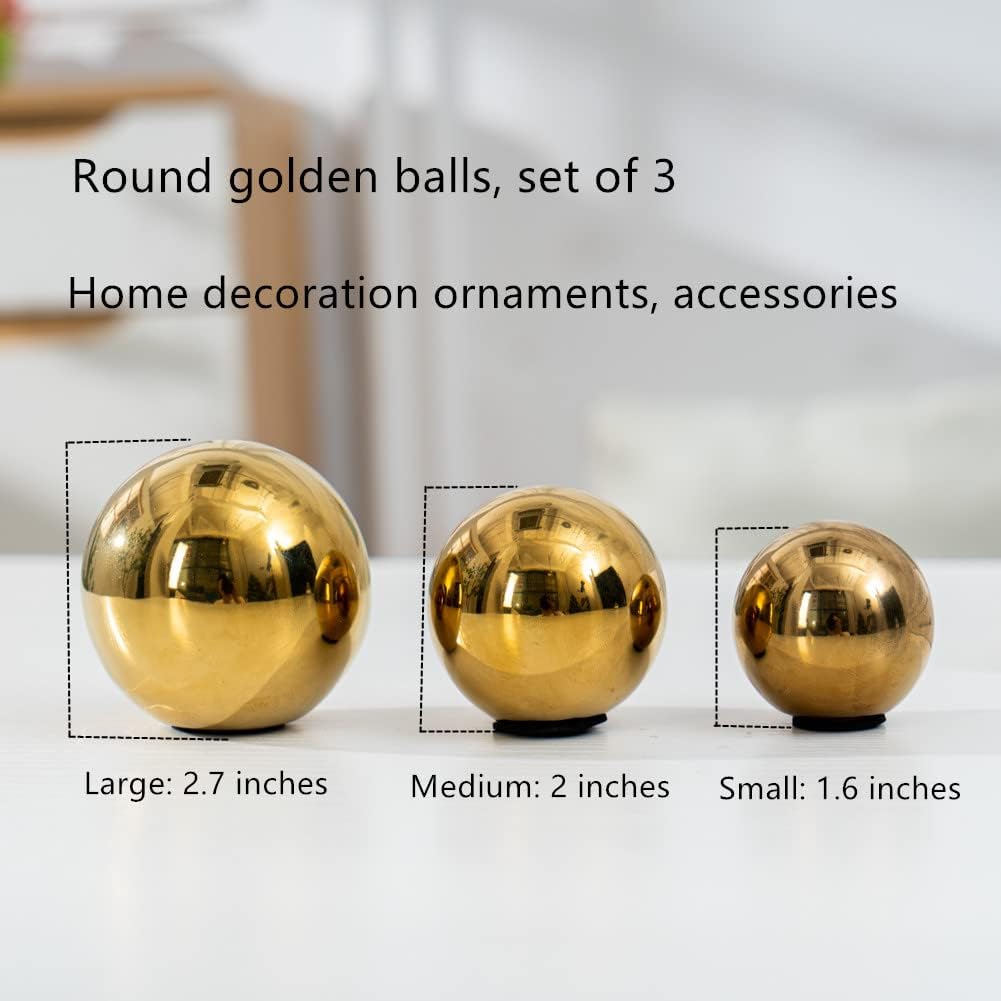 Decorative Orbs Abstract Art Ball () Ceramic Statue Sculpture Decoration Ornaments Dining Room Office Cabinet - Set of 3