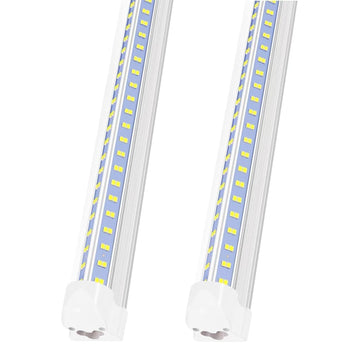 Led Shop Lights, Led Shop Lights 4FT 50W 6500K Clear White, Shop Light 4FT 110V Linkable Integrated V-Shape for