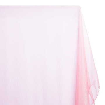 Sparkle Crystal Sheer Organza Fabric Shiny for Fashion, Crafts, Decorations 60 (Pink, 1 Yard)