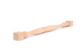 Wooden Baluster Spindles 13", Pack of 12 Solid Beech Wood for Crafts, Furniture Woodworking, Sturdy Stair Spindles