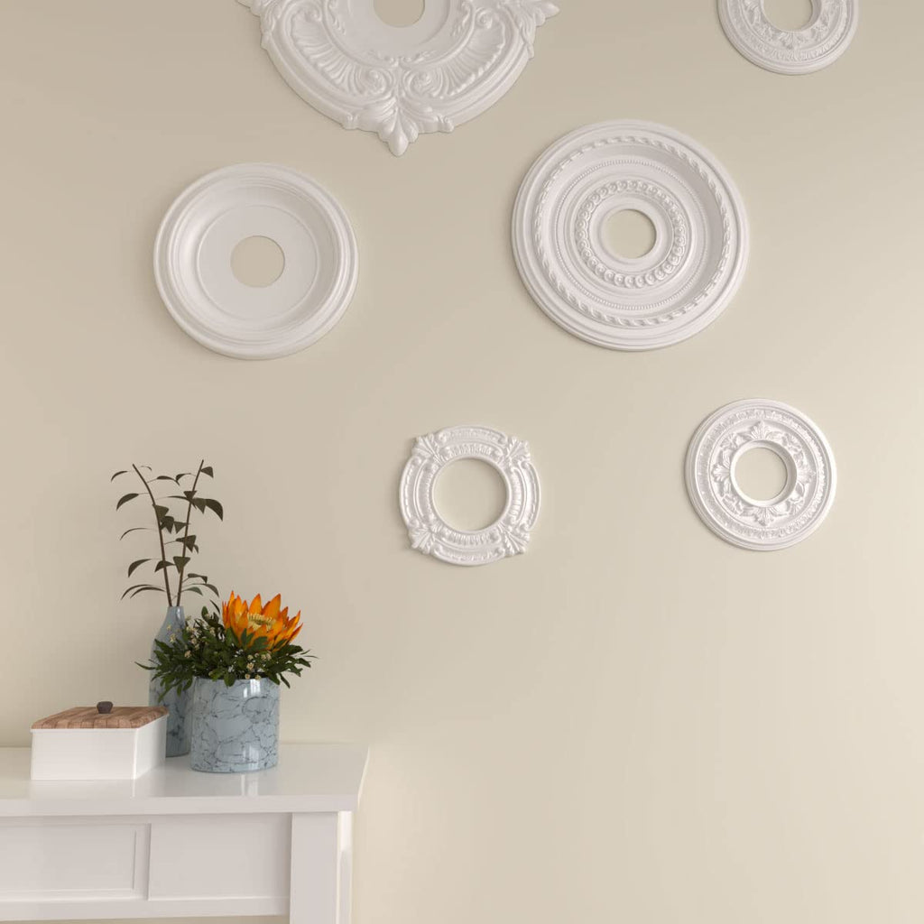 9"OD x 4 1/8"ID x 5/8"P Benson Ceiling Medallion (Fits Canopies up to 4 1/8")