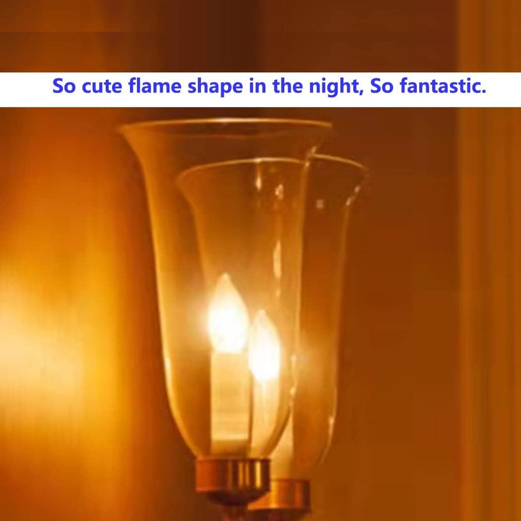 Dimmable LED Candelabra Bulb 25W Equivalent,2700K Warm White, 200Lumens, 2W CA10 Vintage Chandelier Light Bulbs, e12