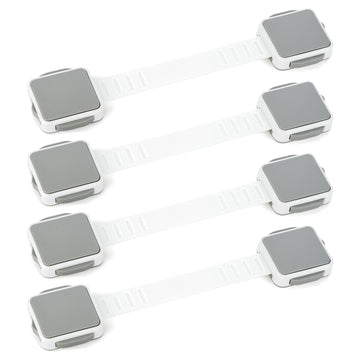Child Safety Cabinet Locks 4 Pack, No-Drill Drawer, Fridge, Toilet