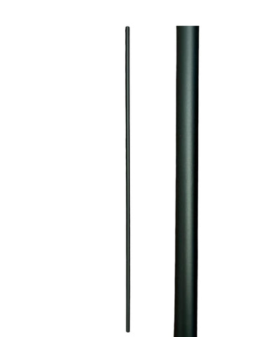 Iron Stair Balusters 3/4" Round x 44" Long, Hollow, Black Powder Coated - 25 pcs - (Satin Black)