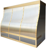 Wall Mount Range Hood 4 Speed LED Lights