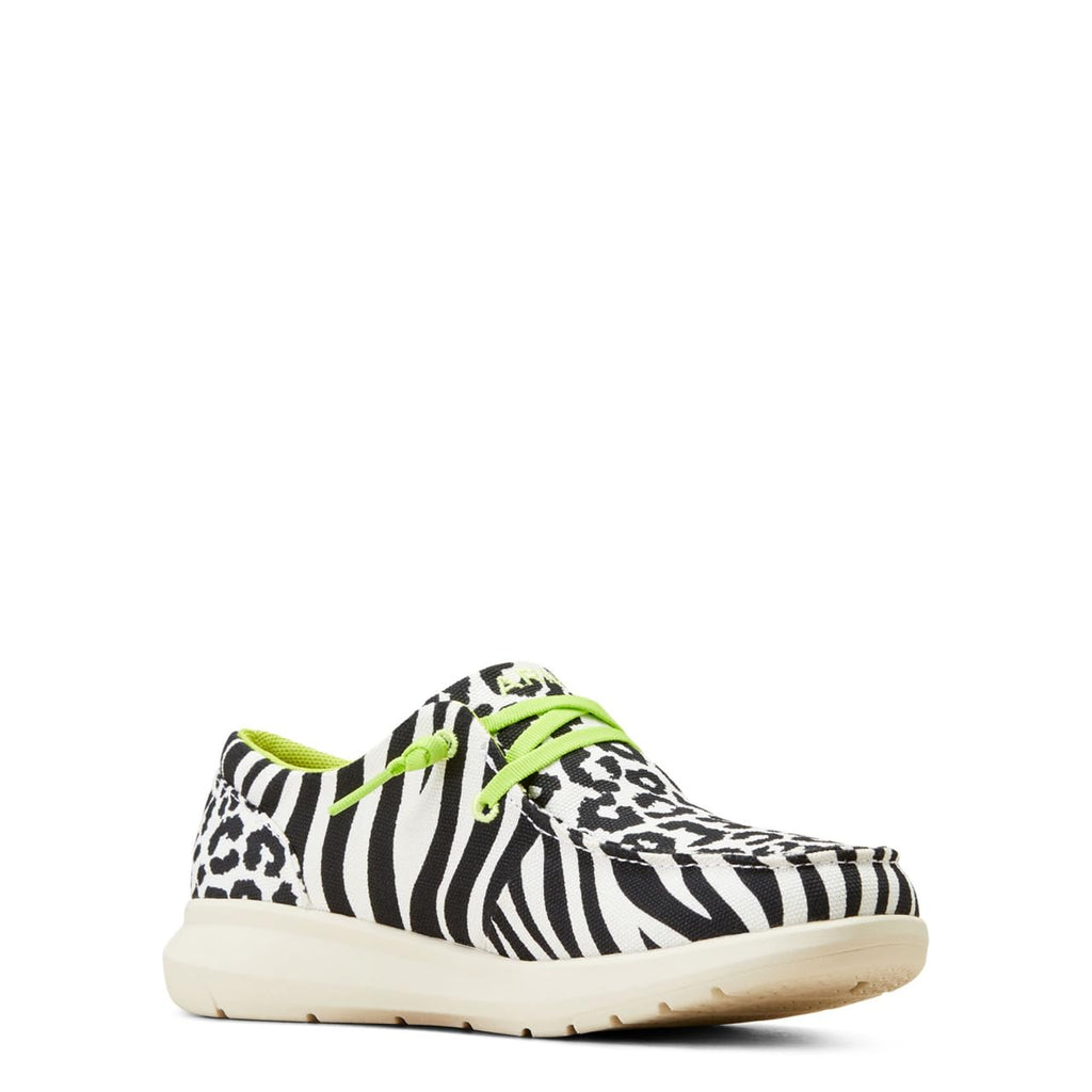 Women's Hilo - Black White Animal Print, 6 Medium