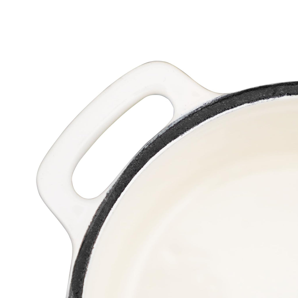 Mini Cocotte 16 oz Mini Dutch Oven 0.5 qt. Cast Iron Garlic Roaster for Oven Garlic Confit Pot Ramekins with Lids