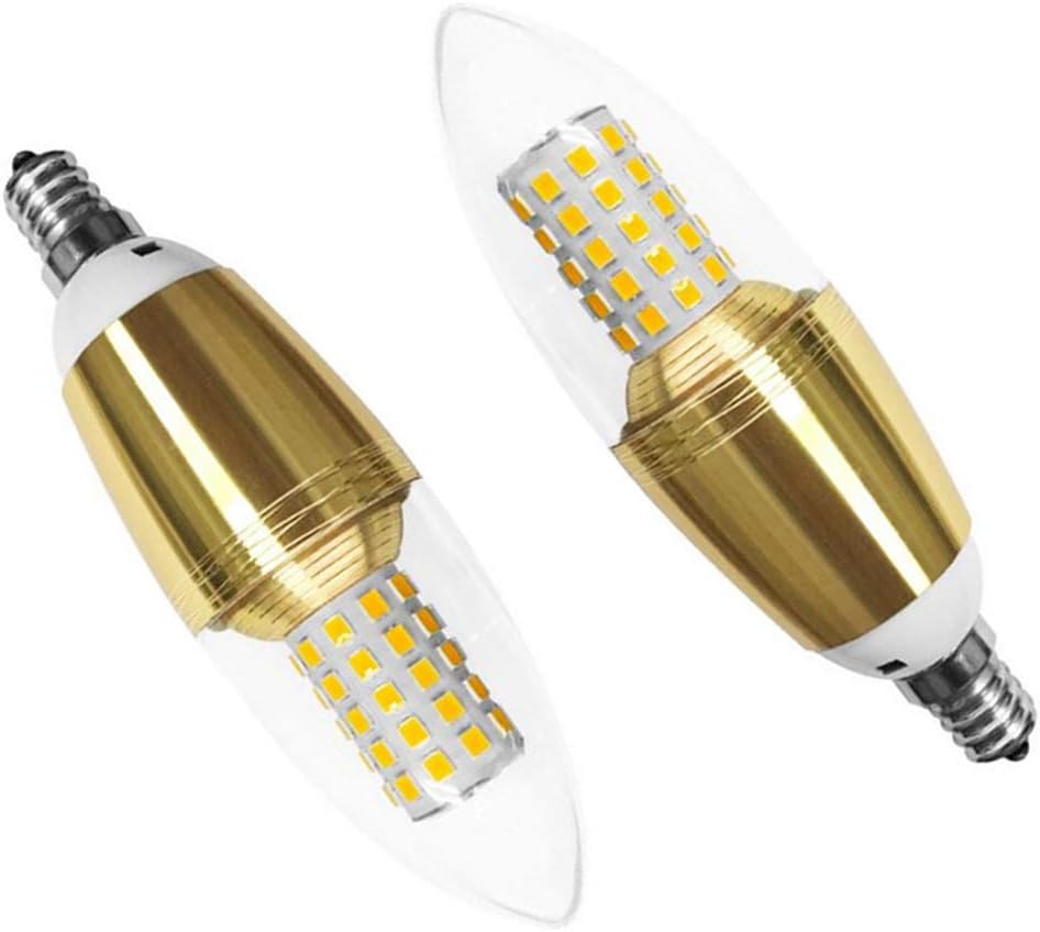 E12 LED Bulbs 12W LED Candelabra Bulb 100 Watt Equivalent, Decorative Candelabra Base E12 Corn Non-Dimmable LED