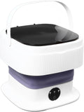 Portable Washing Machine 10L Foldable Mini Washer and Spin Dryer Deep Cleaning Compact Baby Clothes Underwear Washer