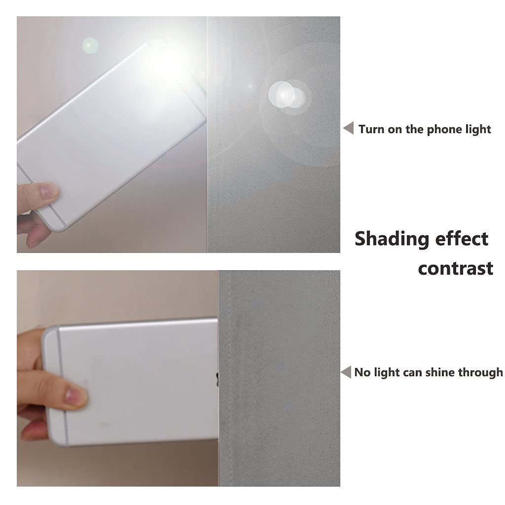 Noise and Lights Block Out Curtains, Thermal Insulated 100% Blackout 2-Layer Lined Drapes, Noise Cancellation Window