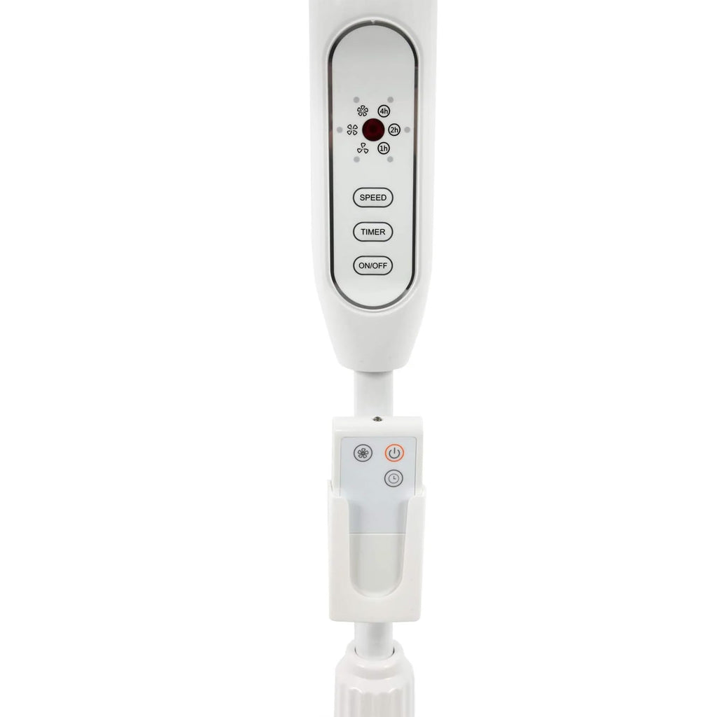 Supreme Oscillating Pedestal Fan w/ Remote , White, 16 in