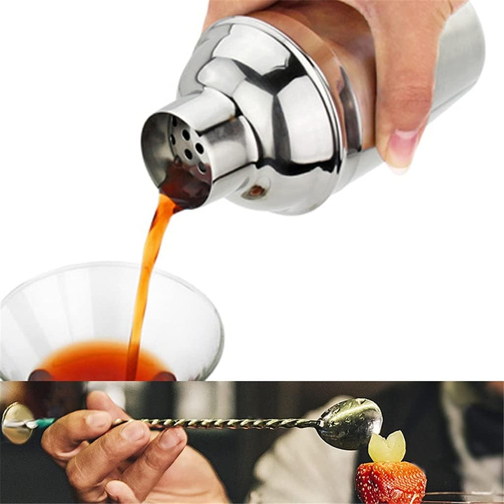 Bartender Kit with Stand Bar Set Cocktail Shaker for Drink Mixing - Tools Best for Beginners