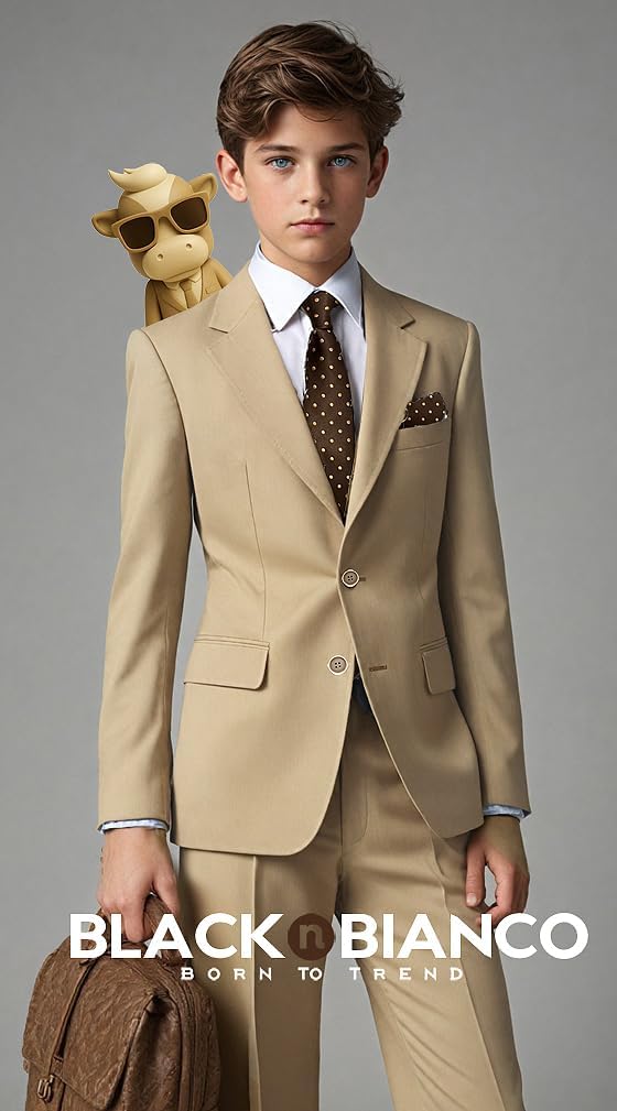 Signature Boys' Slim Fit Suit Complete Outfit