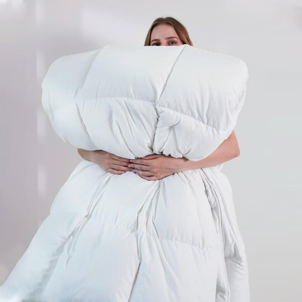 Comforters Queen Size, White Duvet Insert, Lightweight Quilt